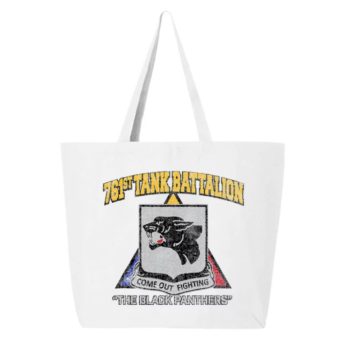 761st Tank Battalion Wwii Black P.A.N.T.H.E.R..S 25L Jumbo Tote