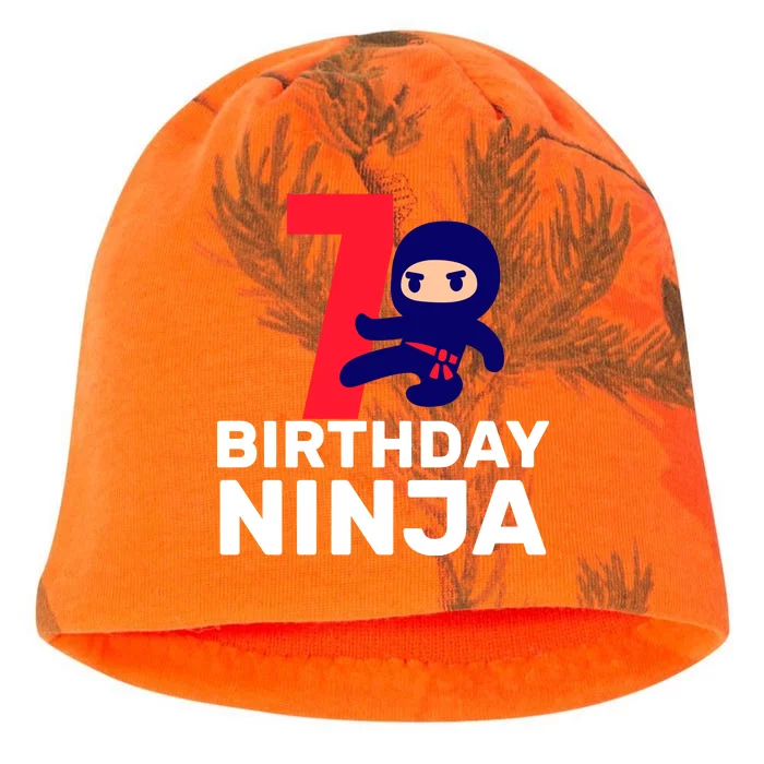 7th Birthday Ninja Kati - Camo Knit Beanie