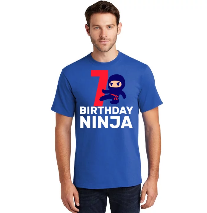 7th Birthday Ninja Tall T-Shirt