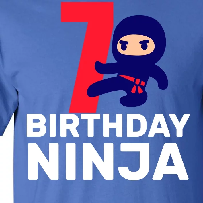 7th Birthday Ninja Tall T-Shirt