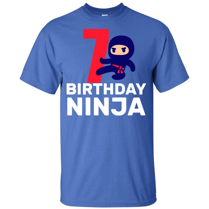 7th Birthday Ninja Tall T-Shirt