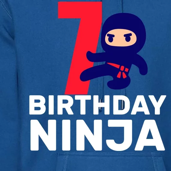 7th Birthday Ninja Premium Hoodie