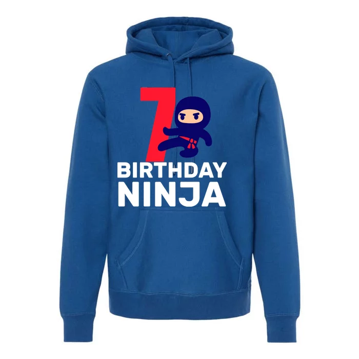 7th Birthday Ninja Premium Hoodie