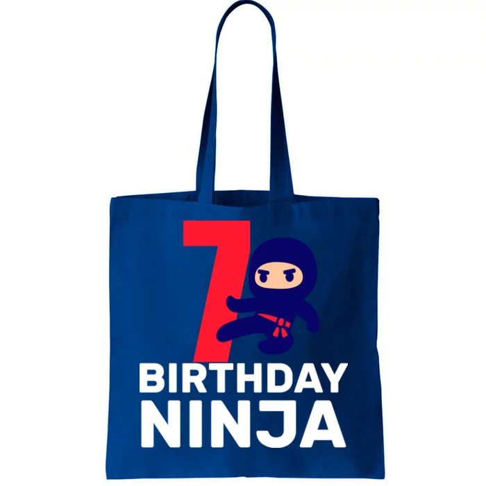 7th Birthday Ninja Tote Bag