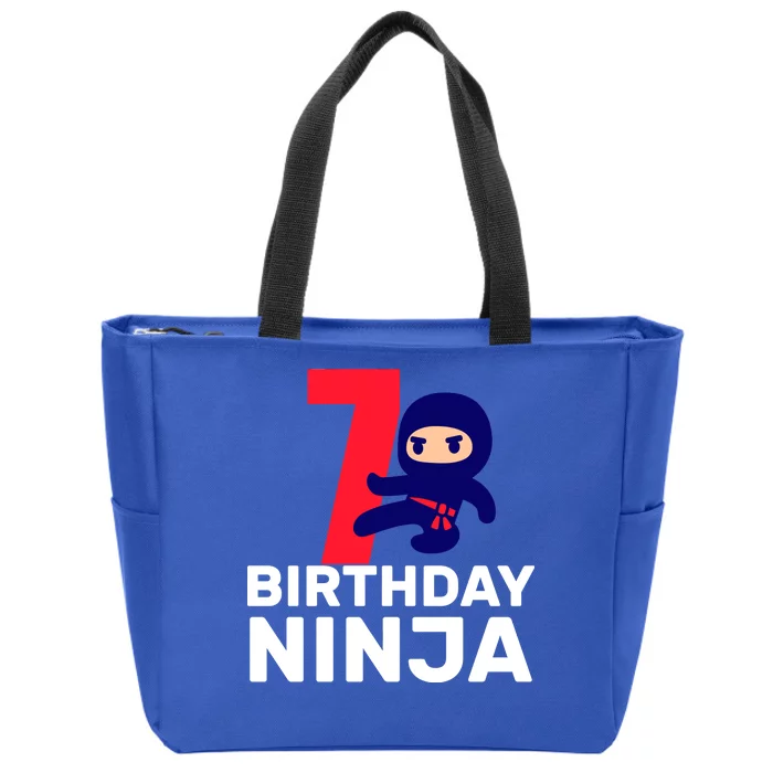 7th Birthday Ninja Zip Tote Bag