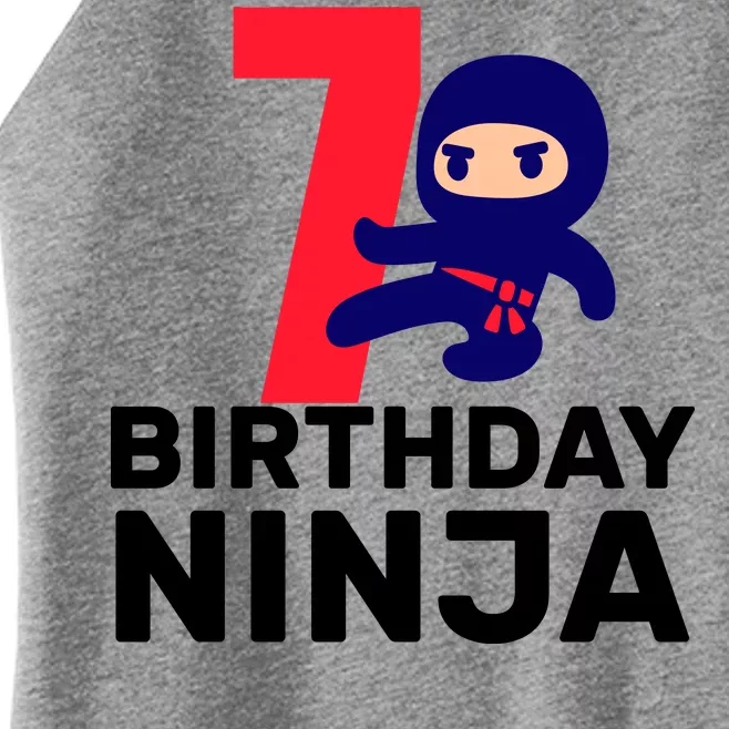 7th Birthday Ninja Women’s Perfect Tri Rocker Tank