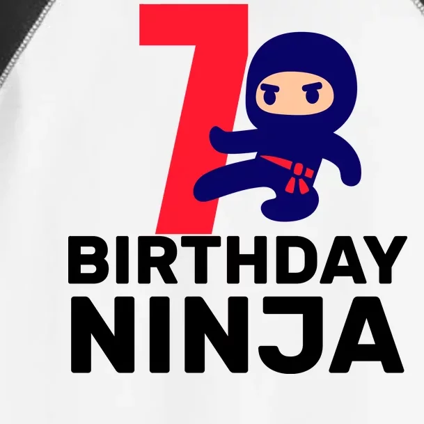 7th Birthday Ninja Toddler Fine Jersey T-Shirt