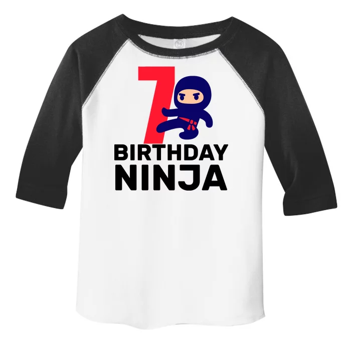 7th Birthday Ninja Toddler Fine Jersey T-Shirt