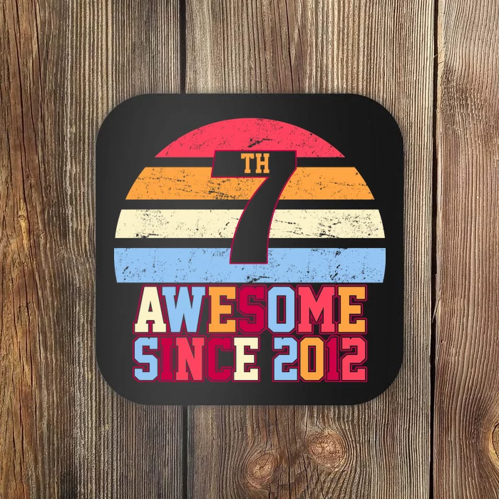 7th Birthday Vintage 7 Years Old Coaster