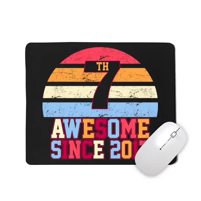 7th Birthday Vintage 7 Years Old Mousepad