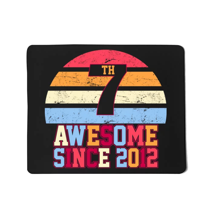 7th Birthday Vintage 7 Years Old Mousepad