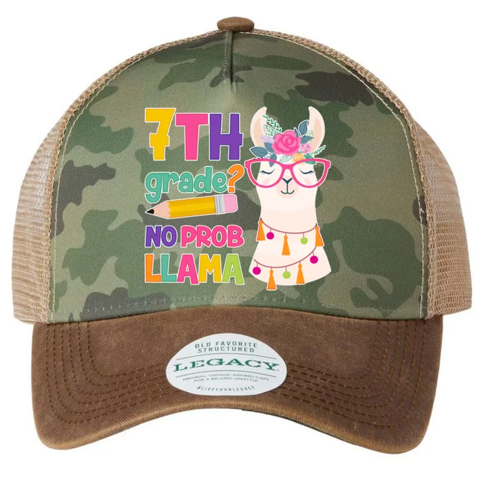 7th Grade? No Prob Llama Legacy Tie Dye Trucker Hat