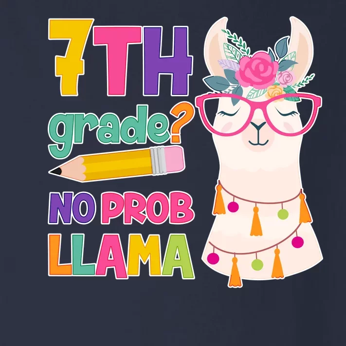 7th Grade? No Prob Llama Toddler Long Sleeve Shirt