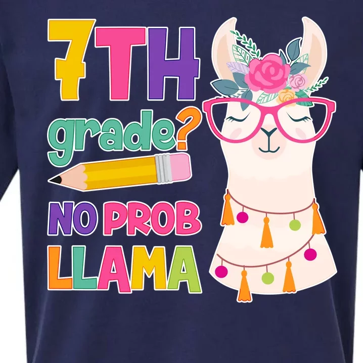 7th Grade? No Prob Llama Sueded Cloud Jersey T-Shirt