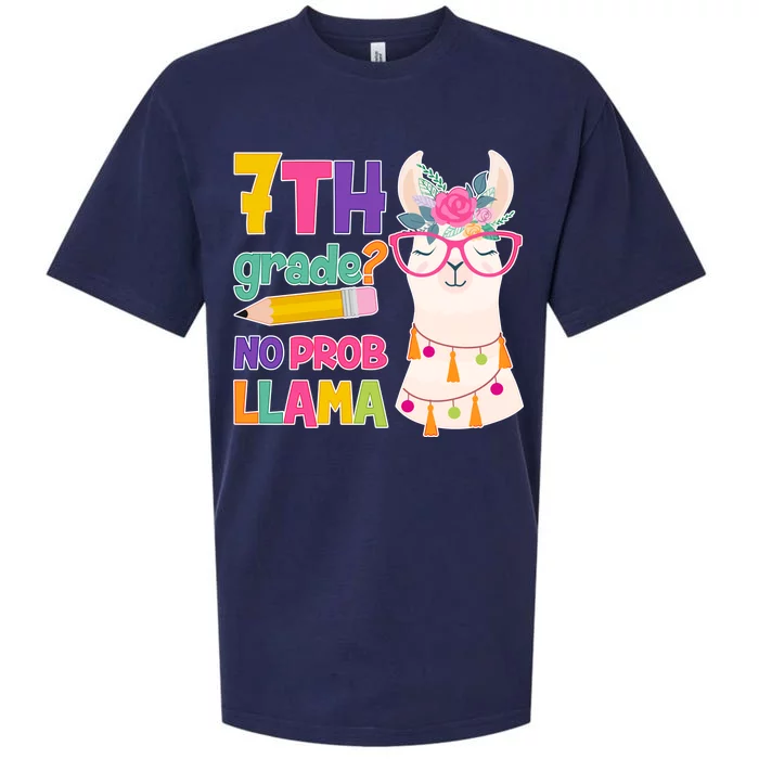 7th Grade? No Prob Llama Sueded Cloud Jersey T-Shirt