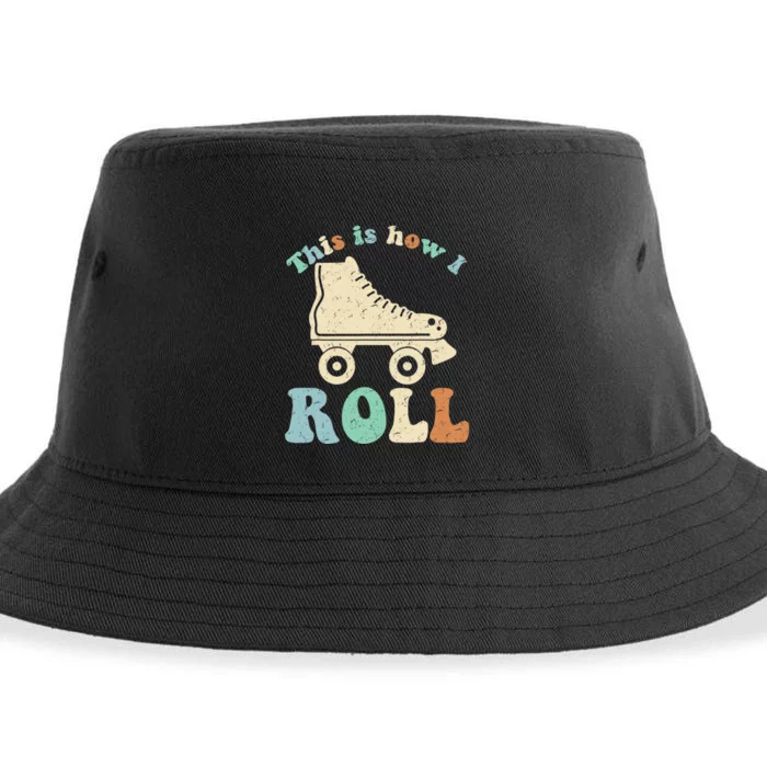 70's This Is How I Roll Vintage Retro Roller Skates Shirt Sustainable Bucket Hat