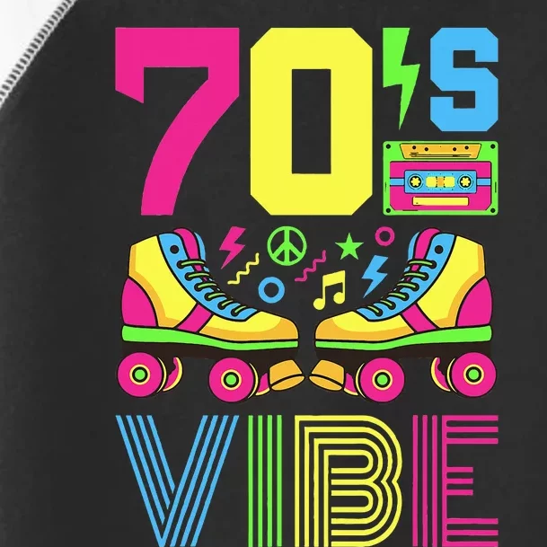 70s Vibe 1970s Fashion Theme Party Outfit Seventies Costume Toddler Fine Jersey T-Shirt