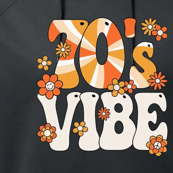 70s Vibe 70s Peace Groovy Hippie 70s Theme Party Performance Fleece Hoodie