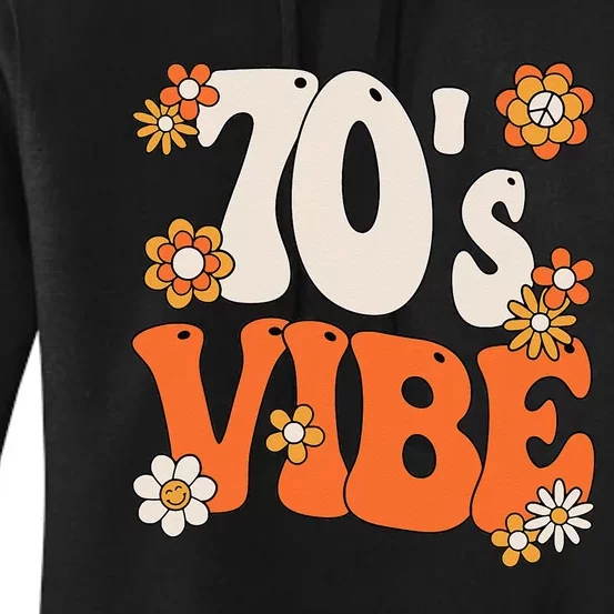 70s Vibe 70s Party Outfit Groovy Hippie Peace Retro Women's Pullover Hoodie