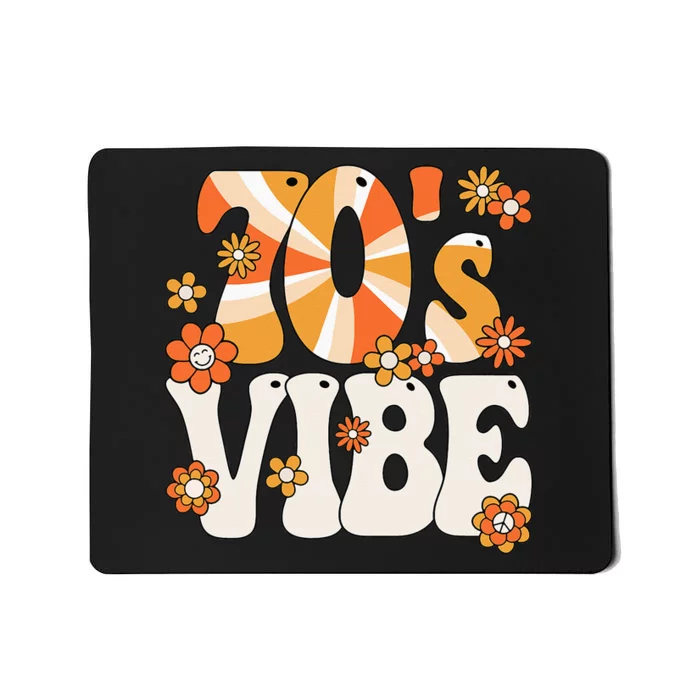 70s Vibe 70s Peace Groovy Hippie 70s Theme Party Mousepad