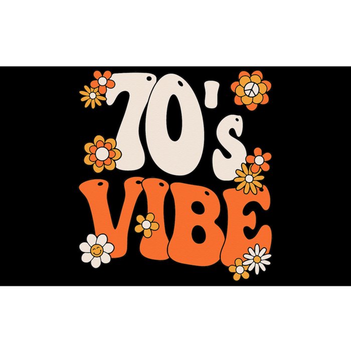 70s Vibe 70s Party Outfit Groovy Hippie Peace Retro Bumper Sticker