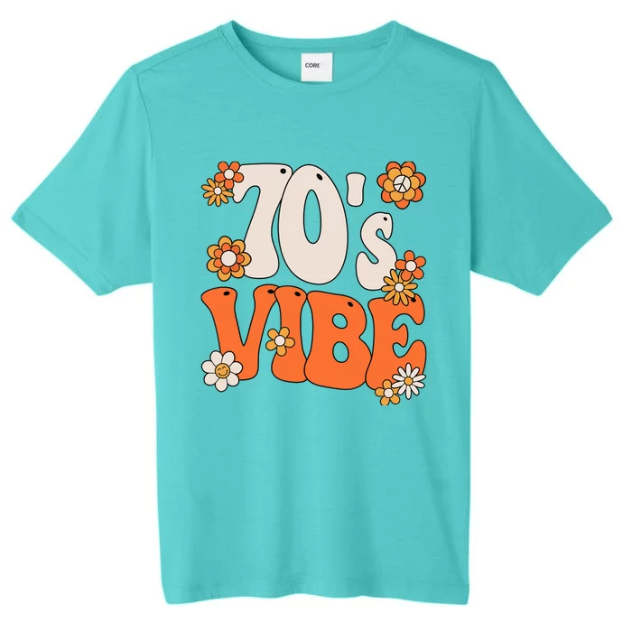 70S Vibe Costume 70s Party Outfit Groovy Hippie Peace Retro ChromaSoft Performance T-Shirt