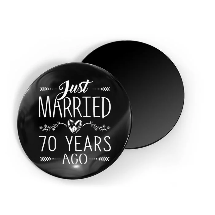 70th Wedding Anniversary 70 Years Marriage Matching Magnet