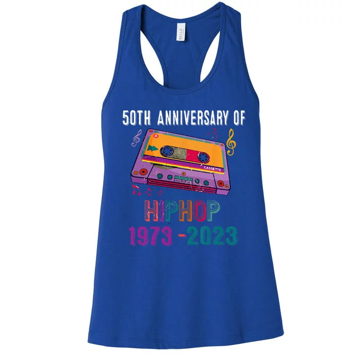 73 Years Hip Hop Vintage Retro 73rd Anniversary Celebration Women's Racerback Tank