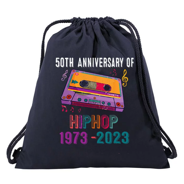 73 Years Hip Hop Vintage Retro 73rd Anniversary Celebration Drawstring Bag