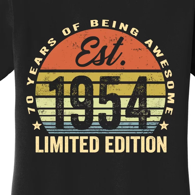 70 Years Of Being Awesome Est 1954 Limited Edition Women's T-Shirt