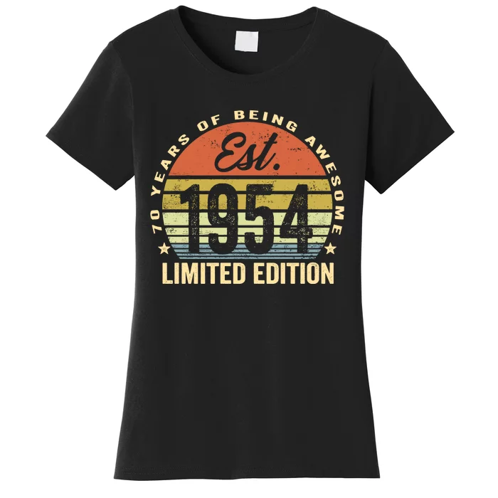 70 Years Of Being Awesome Est 1954 Limited Edition Women's T-Shirt