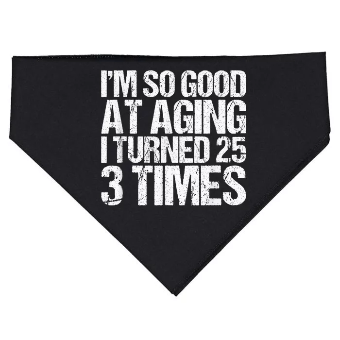 75 Years Old 1945 B Day Gift Funny 75th Birthday Present USA-Made Doggie Bandana