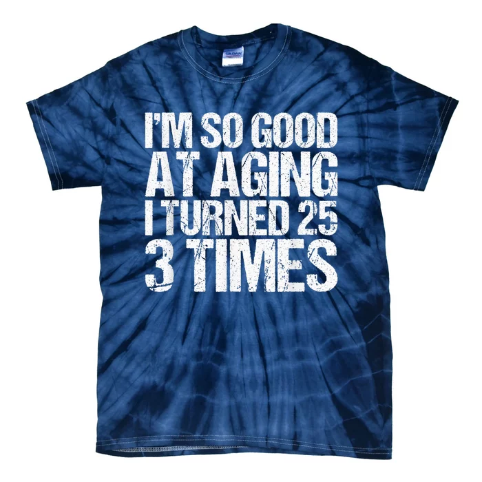 75 Years Old 1945 B Day Gift Funny 75th Birthday Present Tie-Dye T-Shirt