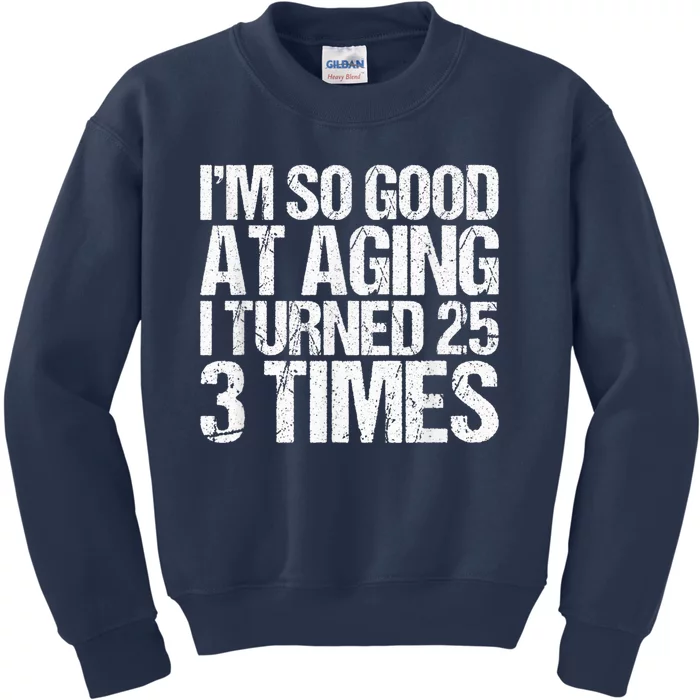 75 Years Old 1945 B Day Gift Funny 75th Birthday Present Kids Sweatshirt