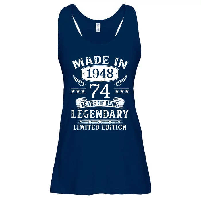 74 Years Old Made In 1948 Shirt 74th Birthday Gift Ladies Essential Flowy Tank