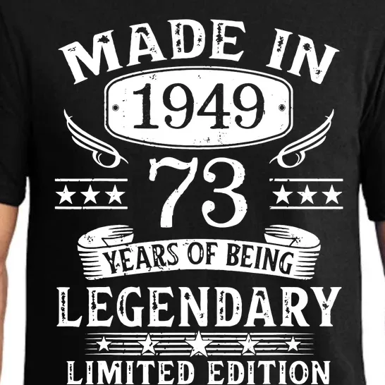 73 Years Old Made In 1949 Shirt 73rd Birthday Gift Pajama Set