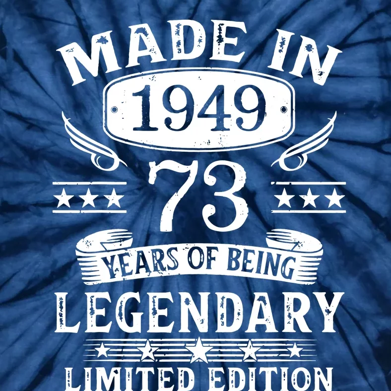 73 Years Old Made In 1949 Shirt 73rd Birthday Gift Tie-Dye T-Shirt