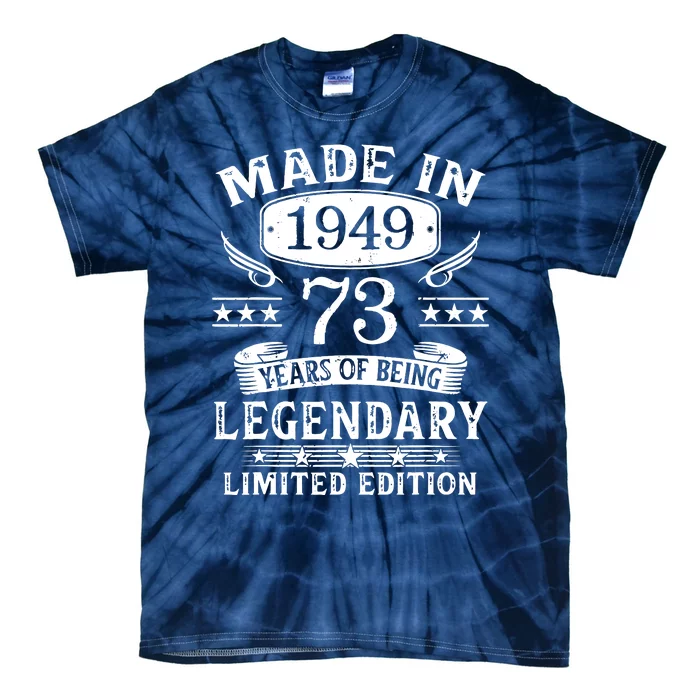 73 Years Old Made In 1949 Shirt 73rd Birthday Gift Tie-Dye T-Shirt