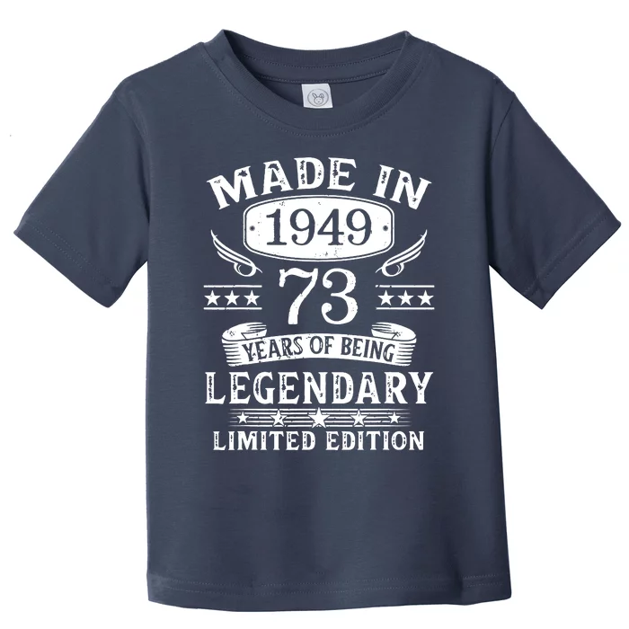 73 Years Old Made In 1949 Shirt 73rd Birthday Gift Toddler T-Shirt