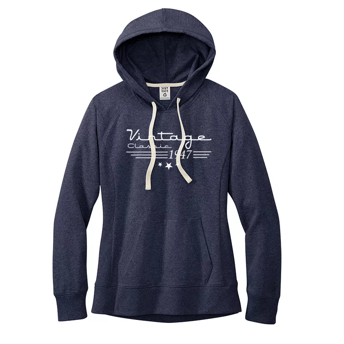 75 Year Old Gifts Vintage 1947 Limited Edition 75th Birthday Present Women's Fleece Hoodie