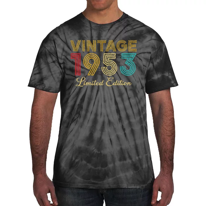 70 Years Old Vintage 1953 Limited Edition 70th Birthday Tie-Dye T-Shirt