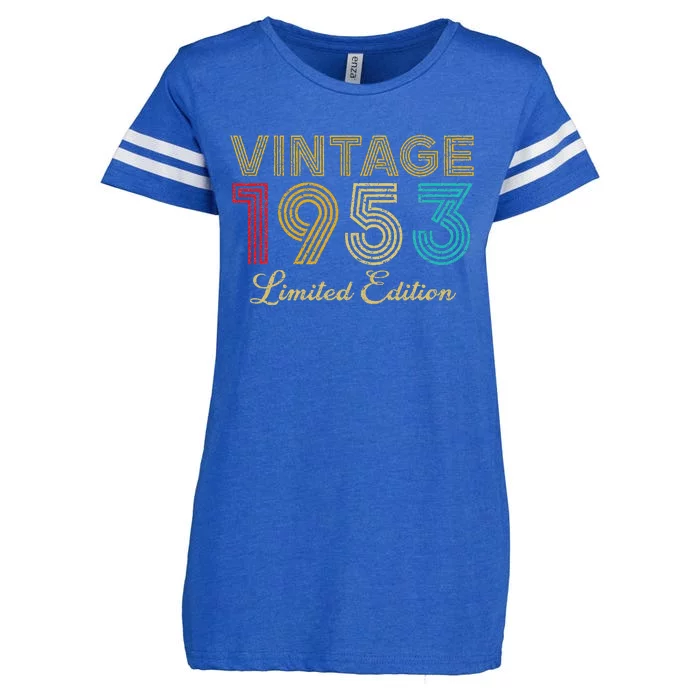 70 Years Old Vintage 1953 Limited Edition 70th Birthday Enza Ladies Jersey Football T-Shirt