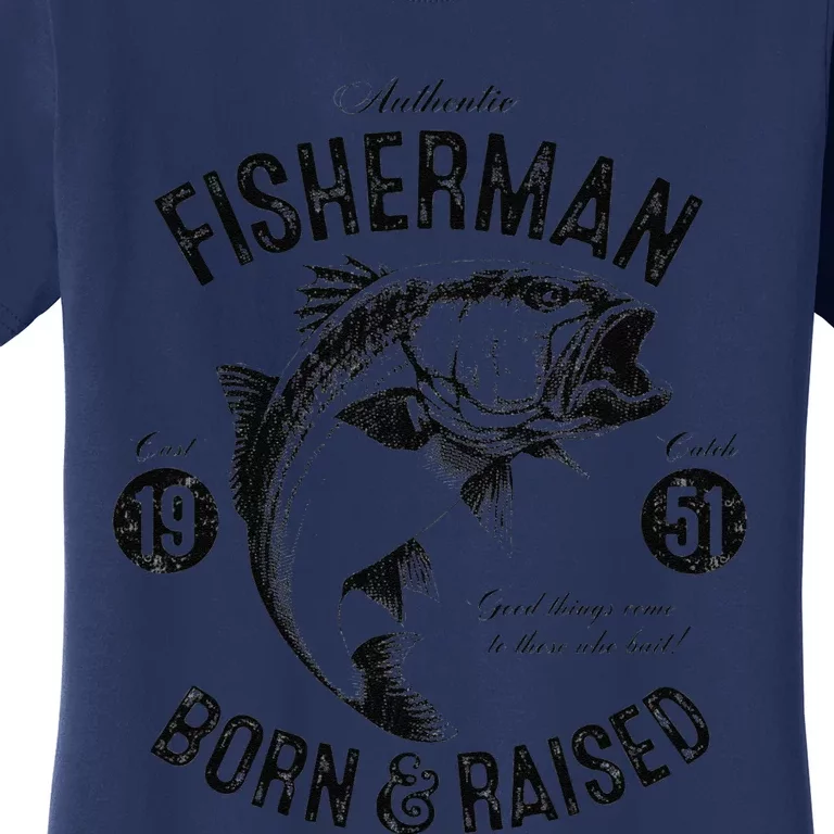 72 Year Old Fisherman Fishing 1951 72nd Birthday Cute Women's T-Shirt