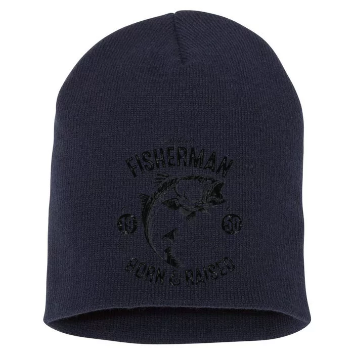 73 Year Old Fisherman Fishing 1950 73rd Birthday Funny Short Acrylic Beanie