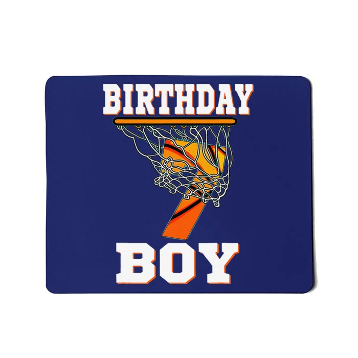 7 Years Old Basketball Boy 7th Birthday Party Celebration Mousepad