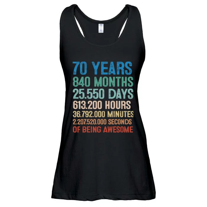 70 Year Old Gift Decorations 70th Bday Awesome 1953 Birthday Ladies Essential Flowy Tank