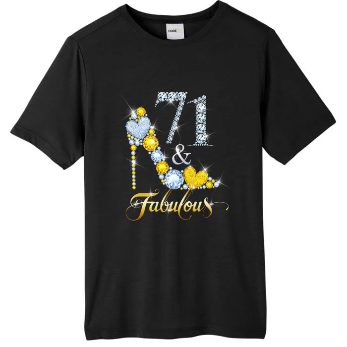 71 years old It's my Birthday 71th Birthday Diamond Crown ChromaSoft Performance T-Shirt