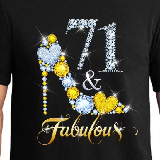 71 years old It's my Birthday 71th Birthday Diamond Crown Pajama Set