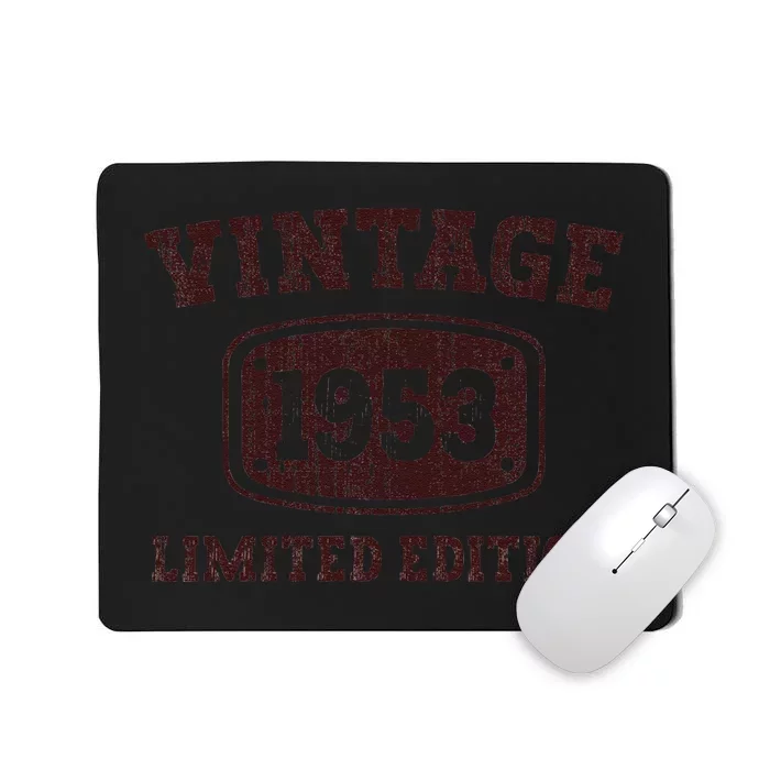 70 Year Old Vintage 1953 Happy 70th Birthday Gifts Women Mousepad