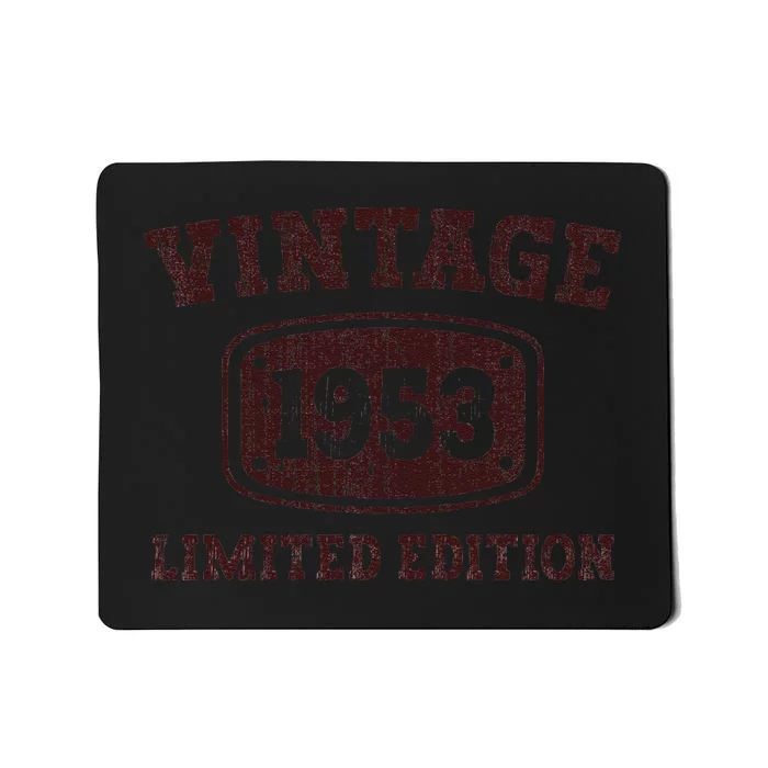 70 Year Old Vintage 1953 Happy 70th Birthday Gifts Women Mousepad